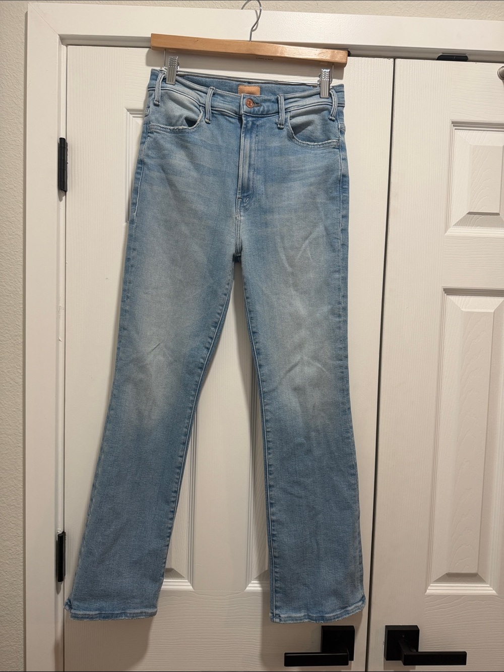 Mother The Hustler Ankle Light Blue Jeans Size 28